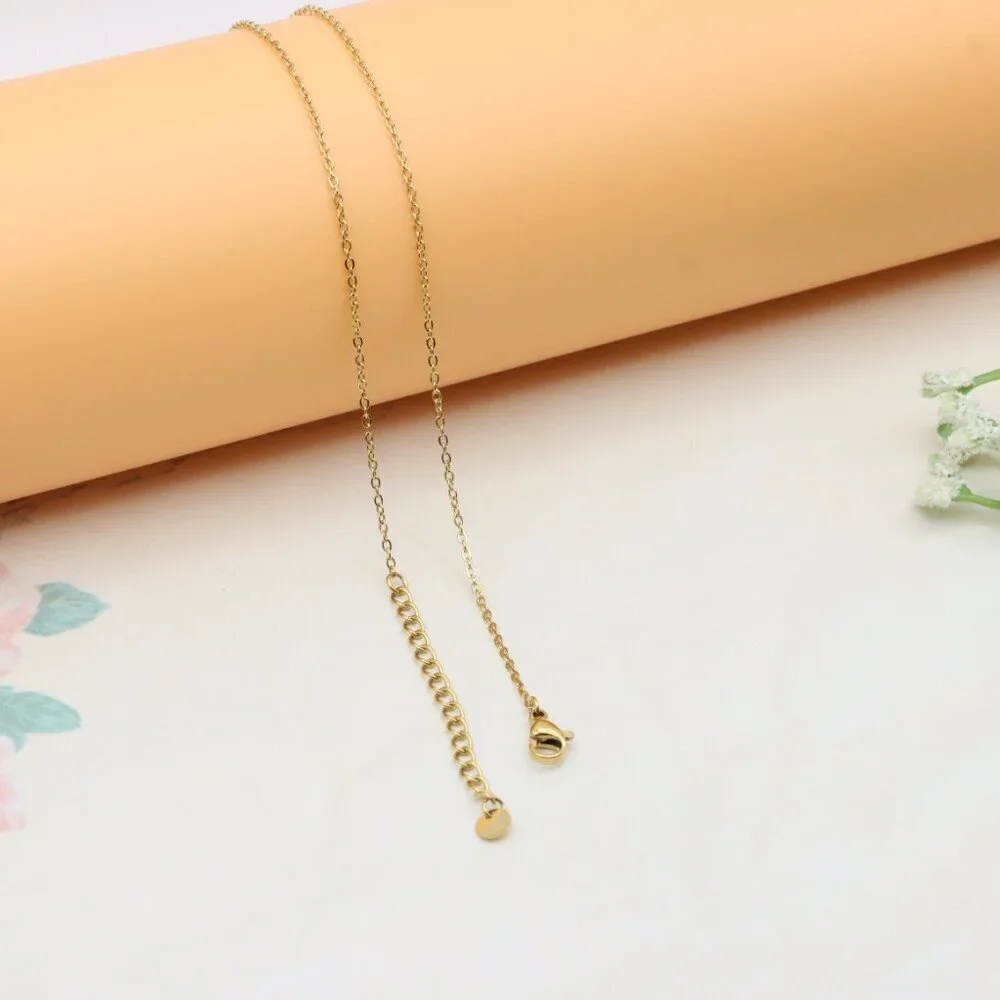 Gold Heart Pendant Yellow Necklace with Crystal Accent, XPNL0362